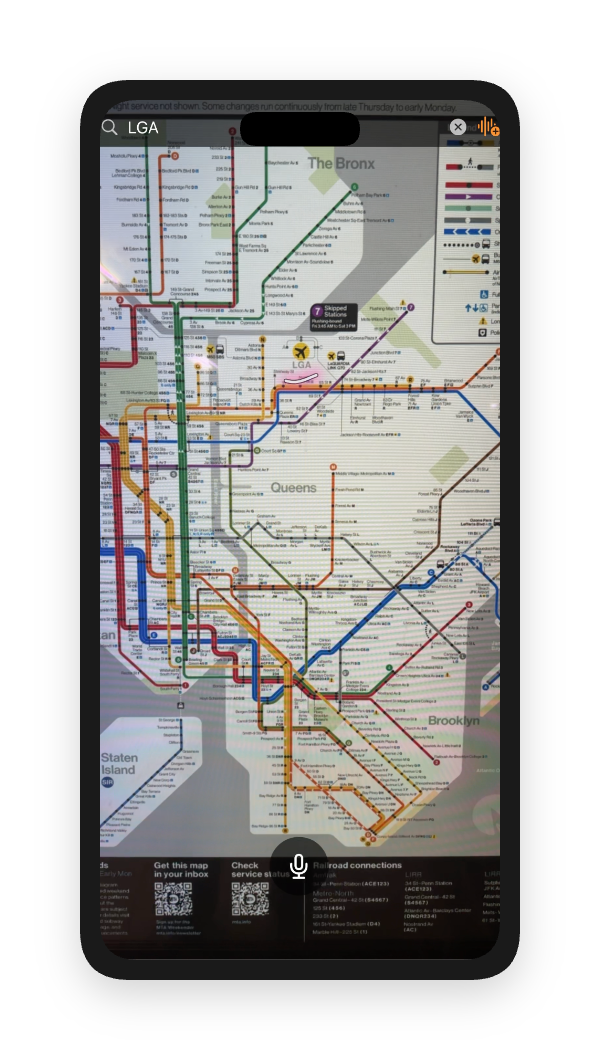 Lemon Balm highlighting text on a transit map